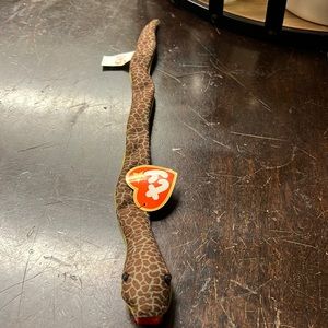 RARE TY Teenie Beanie Babies - Slither the Snake - Very Cute!!